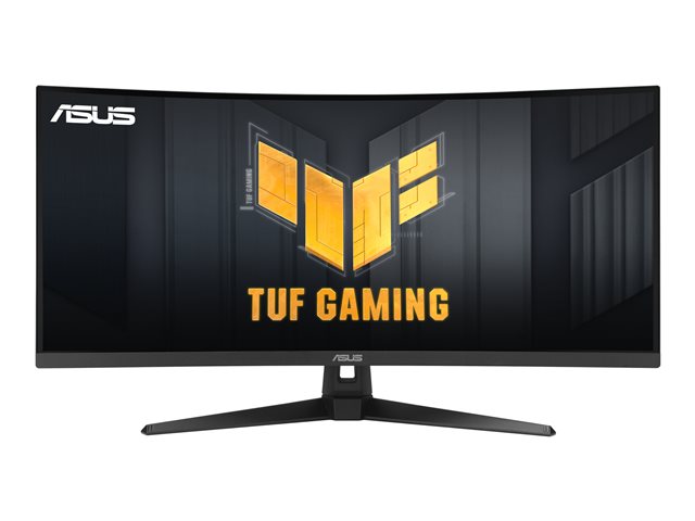 ASUS TUF Gaming VG34VQ3B - LED-Monitor - Gaming - gebogen - 86.4 cm (34") - 3440 x 1440 WQHD @ 180 Hz - VA - 400 cd/m² - 4000:1 - DisplayHDR 400 - 1 ms - 2xHDMI, 2xDisplayPort - Lautsprecher - Schwarz