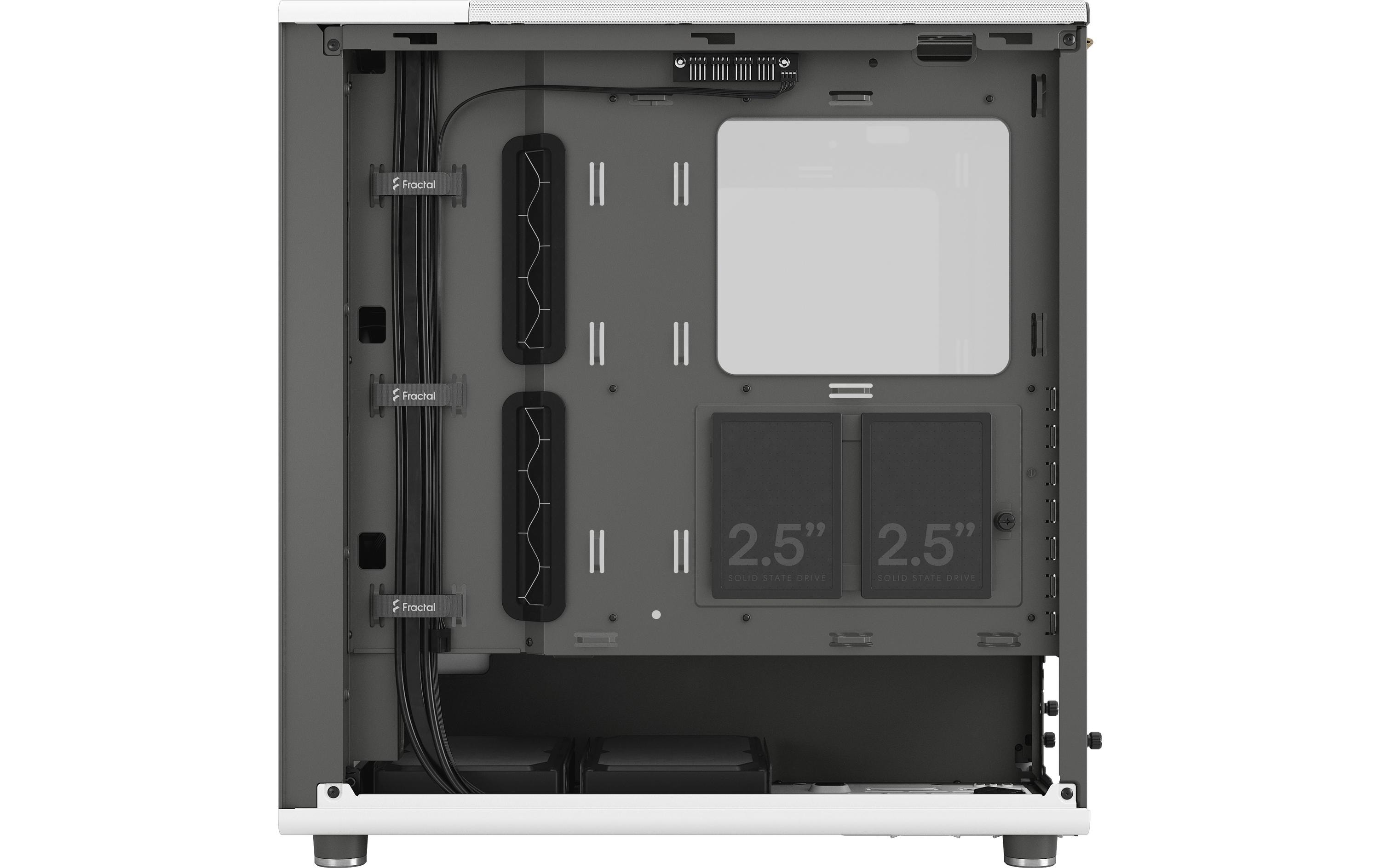 Fractal Design PC-Gehäuse North TG Clear Weiss
