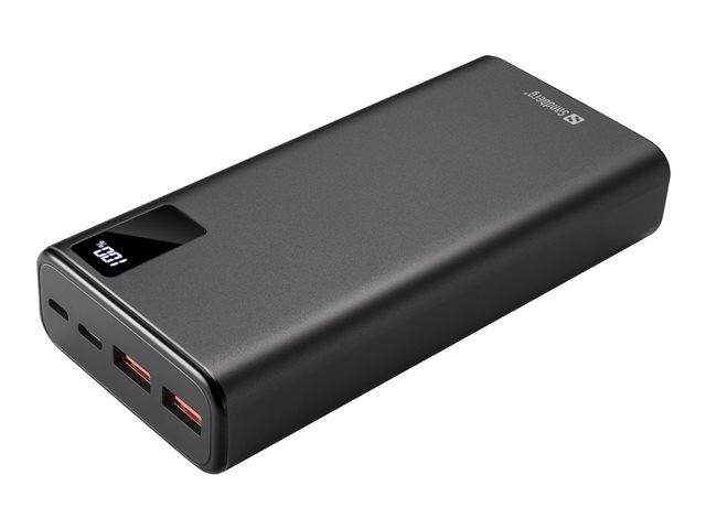 Sandberg Powerbank - Li-Ion - 2 x USB
24 pin USB-C - 20 Watt