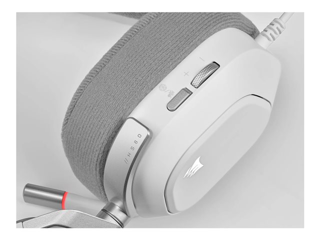 CORSAIR Gaming HS80 RGB - Headset - ohrumschließend - kabelgebunden - USB - weiß