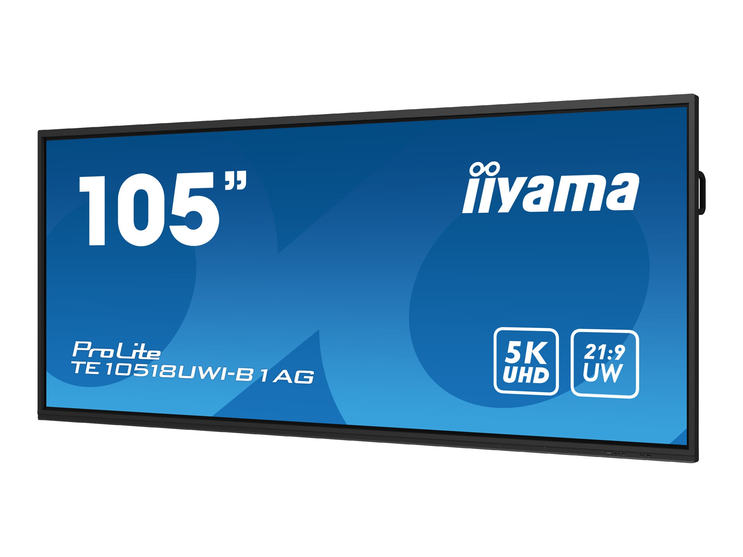 iiyama ProLite TE10518UWI-B1AG - 267 cm (105") Diagonalklasse (265.7 cm (104.6") sichtbar) LCD-Display mit LED-Hintergrundbeleuchtung - interaktive Digital Signage - mit Touchscreen - Android - 5K UHD (2160p) 5120 x 2160 - Schwarz, Matte