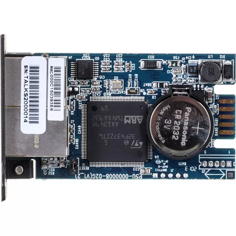 CyberPower RMCARD205 Netzwerkkarte 100MB, IPv4/v6, SNMPv1/v3, HTTP/HTTPs, TCP/IP, UDP, DHCP, NTP, DNS, SMTP, SSH, SSL, TLS, Telnet, FTP und Syslog, komp. mit ext. Sensor (Optional), für Expansion Port"