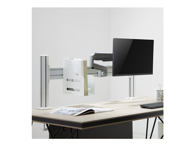 InLine Slatwall Montagekomponente - für LCD-Display - Grau / Silber