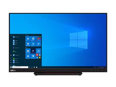 Lenovo ThinkVision T24t-20 - LED-Monitor - 61 cm (24") (23.8" sichtbar) - Touchscreen - 1920 x 1080 Full HD (1080p) @ 60 Hz - IPS - 300 cd/m² - 1000:1 - 4 ms - HDMI, DisplayPort, USB-C - Raven Black - Campus