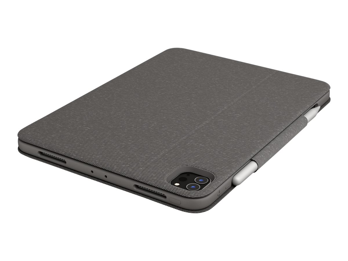 Logitech Folio Touch - Tastatur und Foliohülle - mit Trackpad - QWERTY - GB - Oxford Gray Eingabegerät