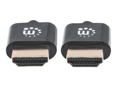 Manhattan HDMI Cable with Ethernet (Ultra Thin)
4K@60Hz (Premium High Speed)
0.5m
Male to Male
Black
Ultra HD 4k x 2k
Fully Shielded
Gold Plated Contacts
Lifetime Warranty
Polybag - HDMI-Kabel mit Ethernet - 50 cm