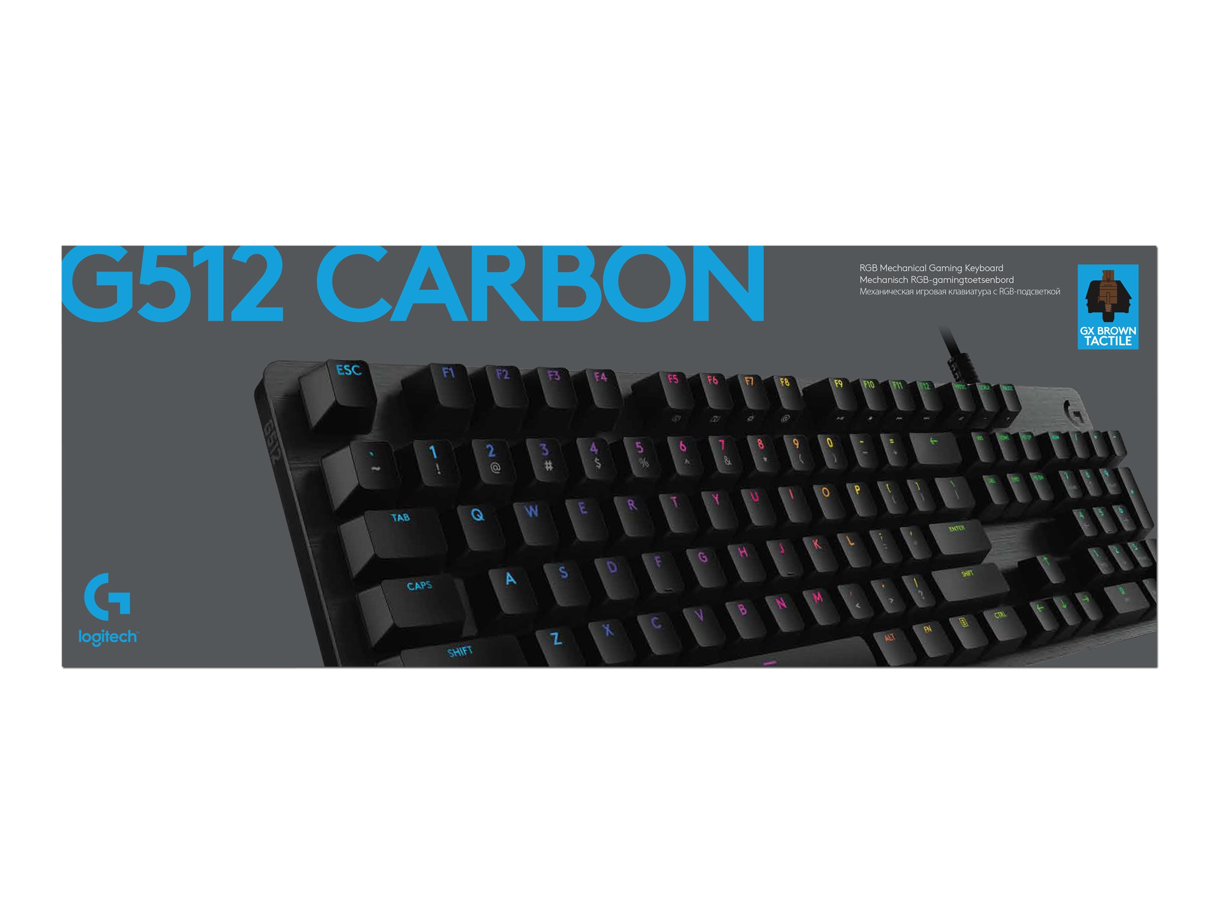 Logitech Gaming G512 - Tastatur - QWERTY - Italienisch - Kohle Eingabegerät