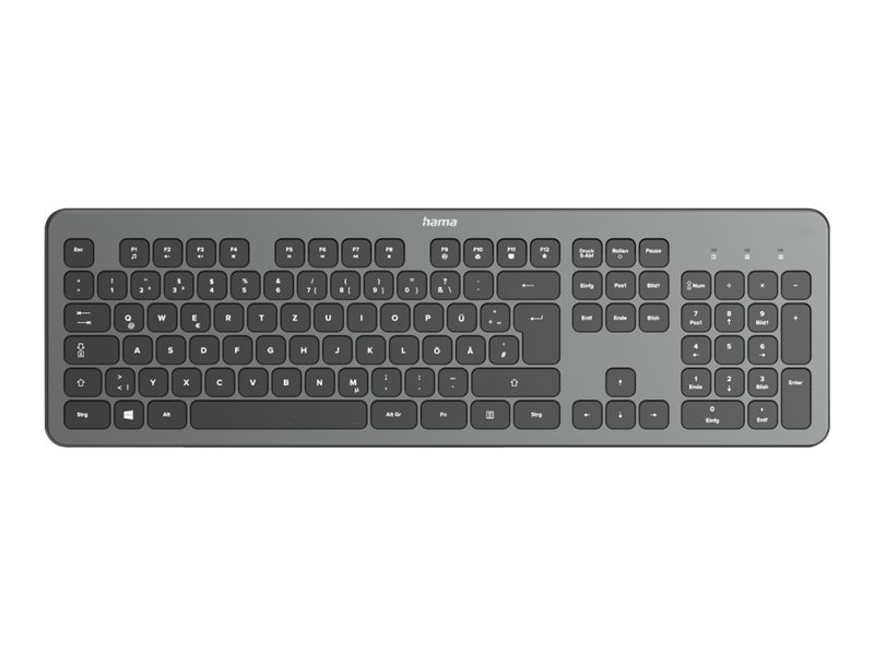 Hama "KW-700" - Tastenfeld - QWERTZ - Deutsch - Schwarz
Anthrazit Eingabegerät