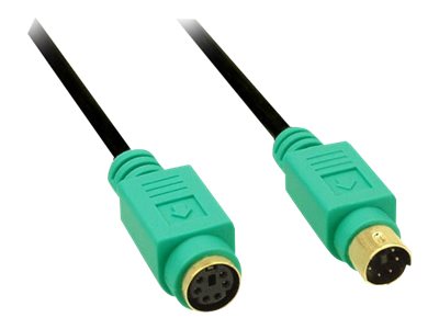 InLine - Tastatur-/Mausverlängerungskabel - PS/2 (W) zu PS/2 (M) - 3 m - Schwarz