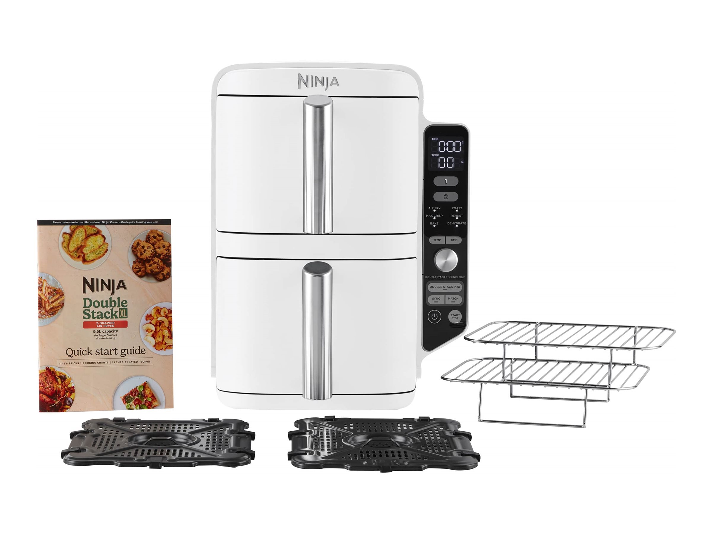 Ninja DoubleStack SL400EUWH - Heißluft-Fritteuse - weiß