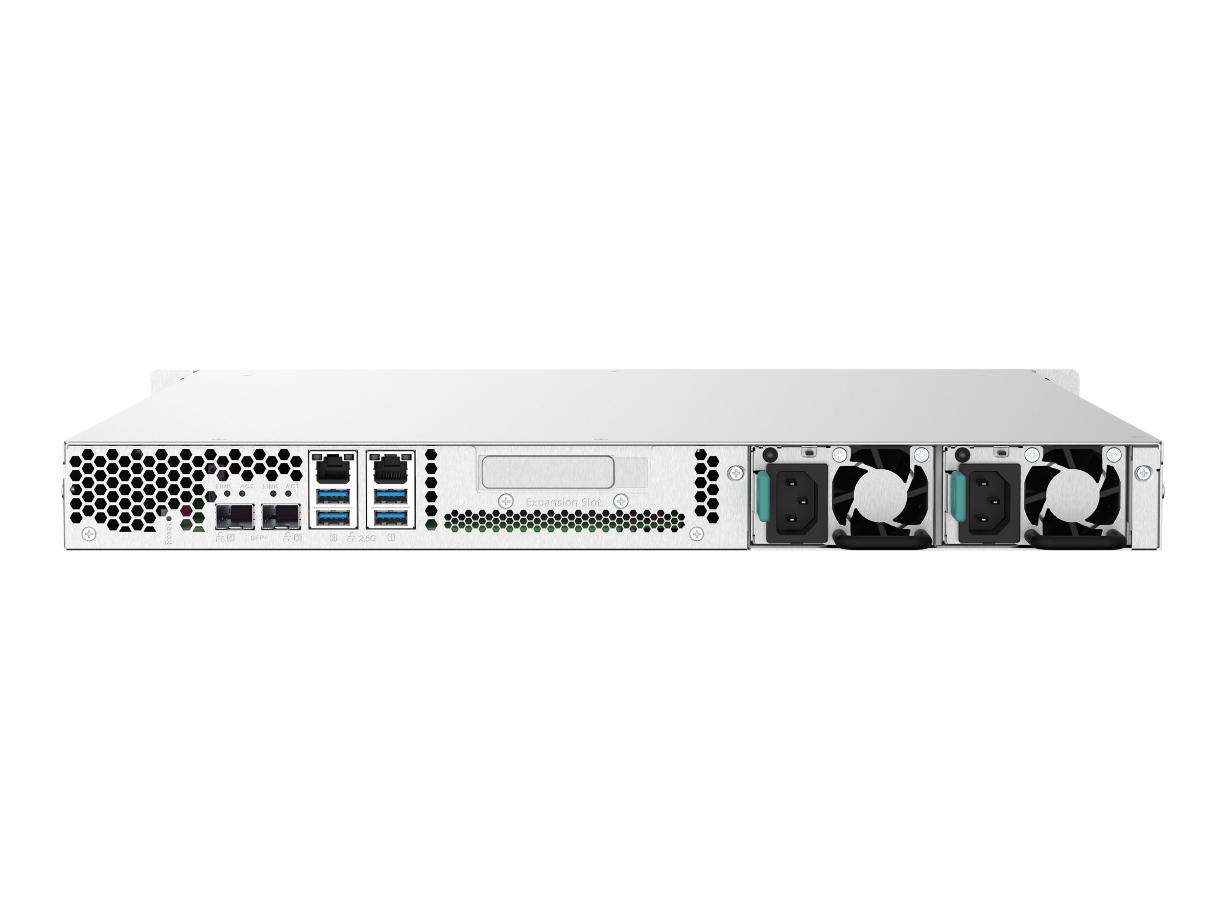 QNAP TS-432PXU-RP - NAS-Server - 4 Schächte - Rack - einbaufähig - SATA 6Gb/s - RAID RAID 0, 1, 5, 6, 10, JBOD - RAM 2 GB - Gigabit Ethernet / 2.5 Gigabit Ethernet / 10 Gigabit Ethernet - iSCSI Support - 1U