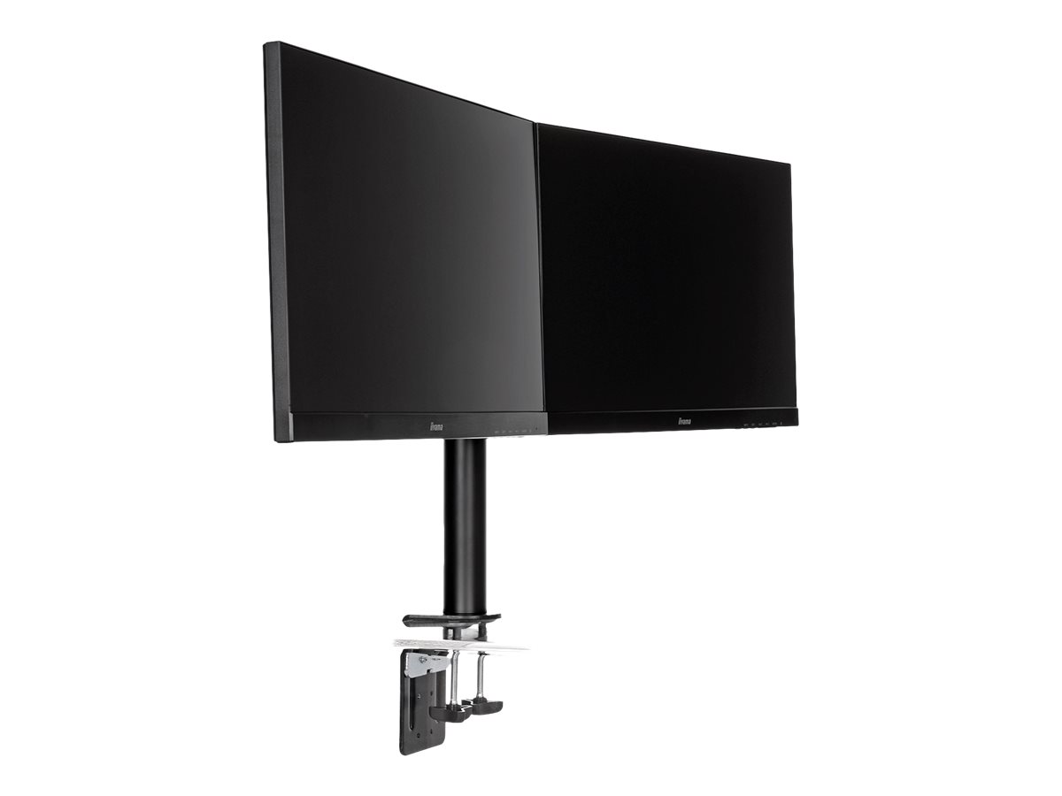 Iiyama DS1002C-B1 Befestigungskit - einstellbarer Arm - für 2 Monitore - Schwarz