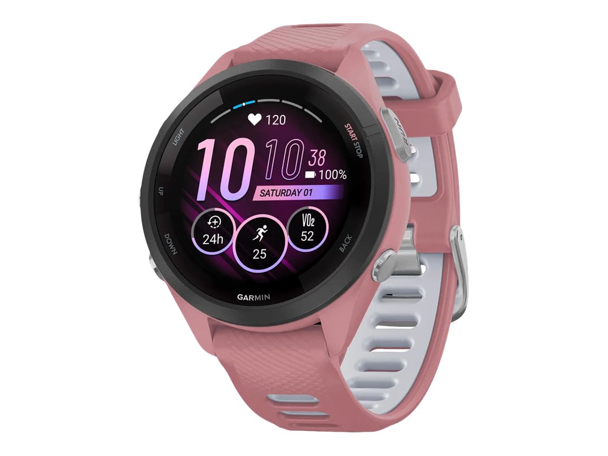 Garmin Forerunner 265S - Light Pink - intelligente Uhr mit Band - Light Pink/Powder Gray - 8 GB