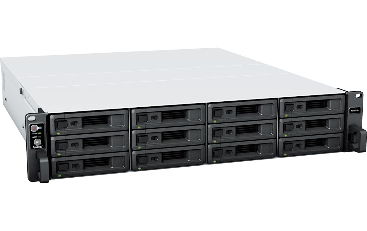 Synology RackStation RS2423+ NAS & Speicherserver Rack (2U) Eingebauter Ethernet-Anschluss Schwarz - Grau V1780B (RS2423+)