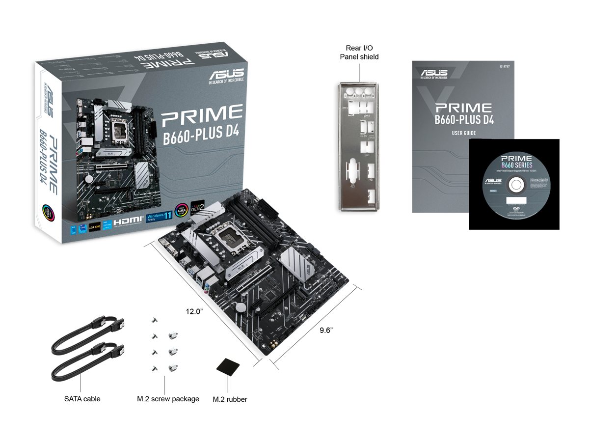 ASUS PRIME B660-PLUS D4 - Motherboard - ATX - LGA1700-Sockel - B660
