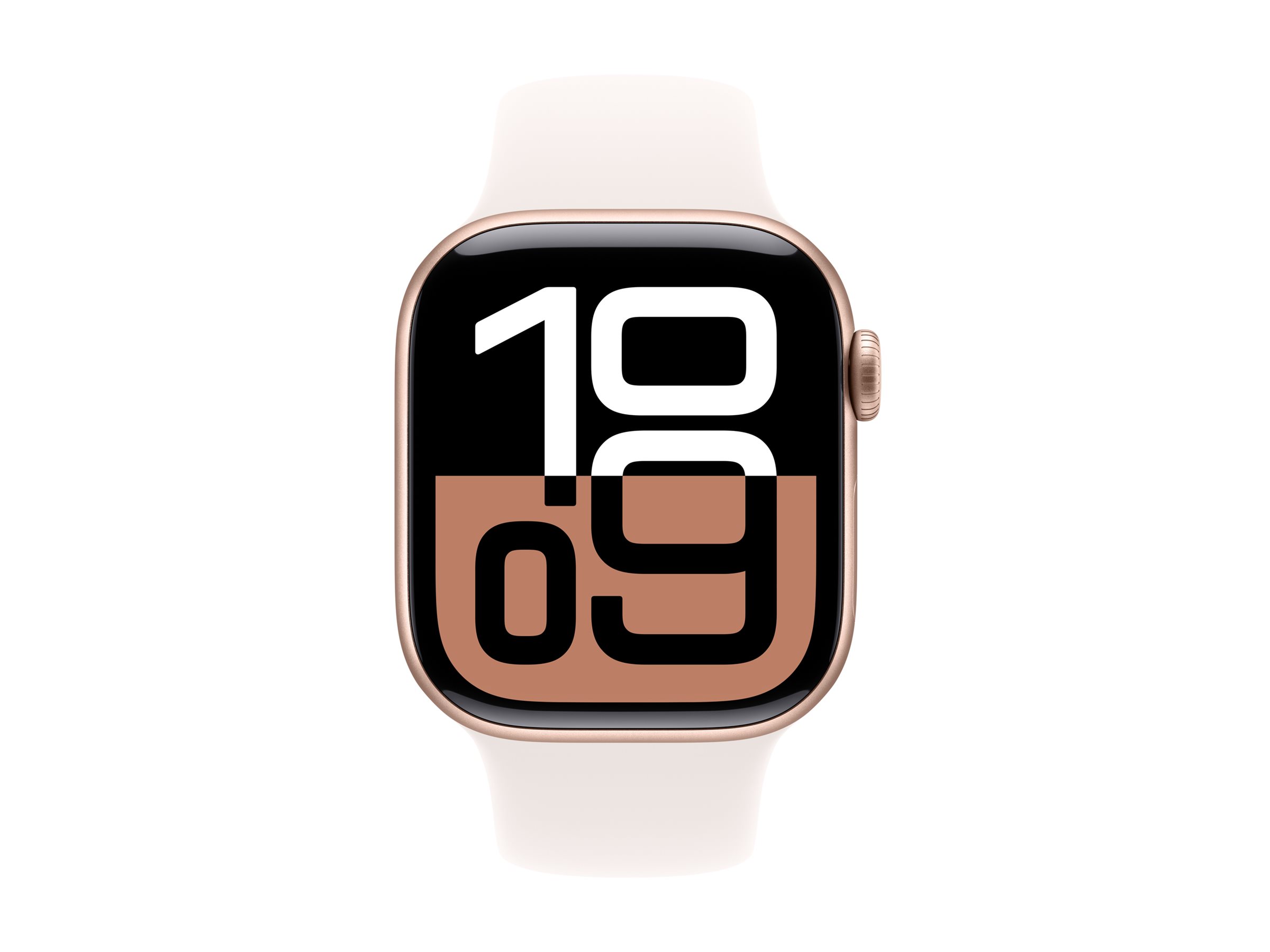 Apple Watch Series 10 GPS + Cellular 42mm Rose Gold Aluminium Case mit Light Blush Sport Band - S/M (MWX93QF/A)