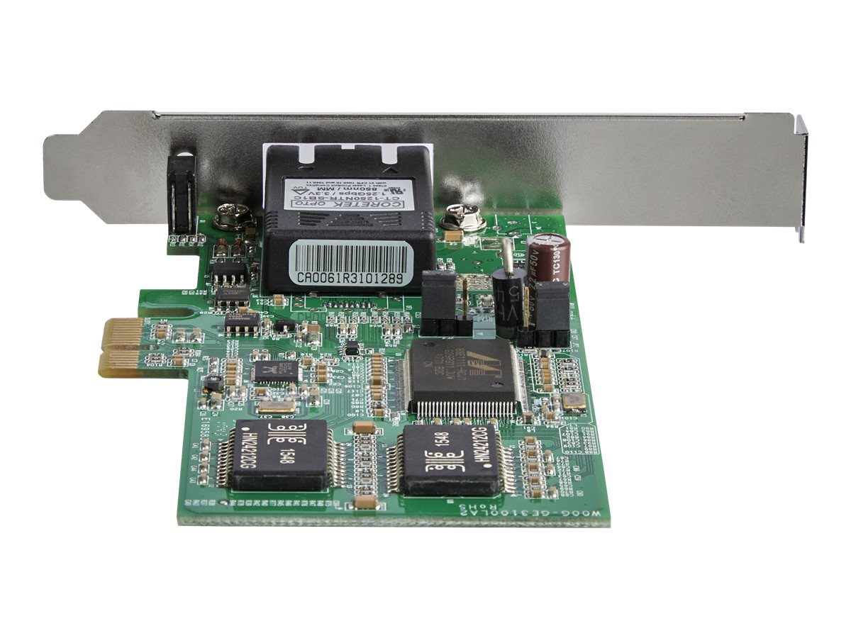 StarTech.com LWL / Glasfaser PCI Express Gigabit Netzwerkkarte - SC Fibre Channel Multimode NIC - 550m - Netzwerkadapter - PCIe - 1000Base-FX
