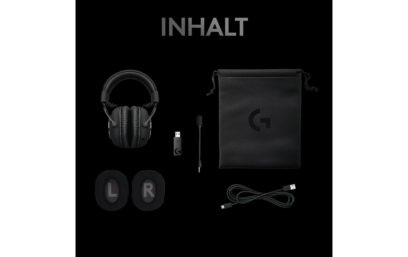 Logitech G Pro X - Headset - ohrumschließend - LIGHTSPEED - kabellos - Geräuschisolierung