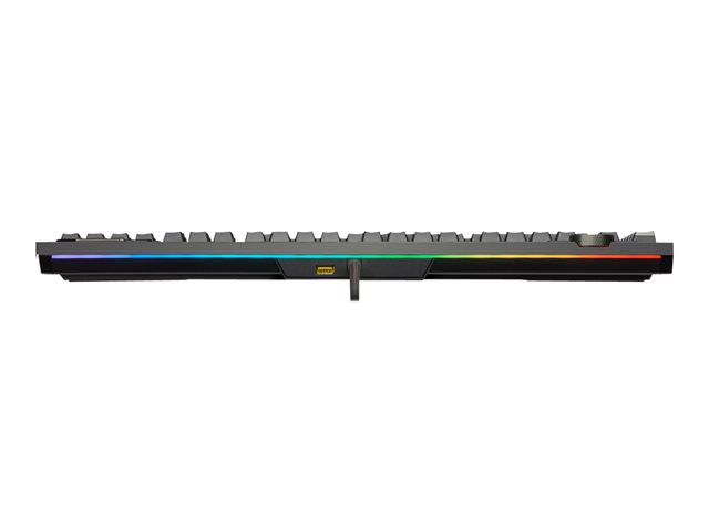 CORSAIR Gaming K100 RGB - Tastatur - Deutsch - Aluminium schwarz eloxiert (gebürstet) Eingabegerät
