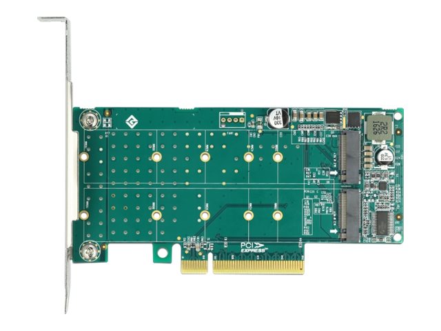 Delock PCI Express x8 Card to 2 x internal NVMe M.2 Key M - Bifurcation - Speicher-Controller - M.2 NVMe Card - PCIe 4.0 x8
