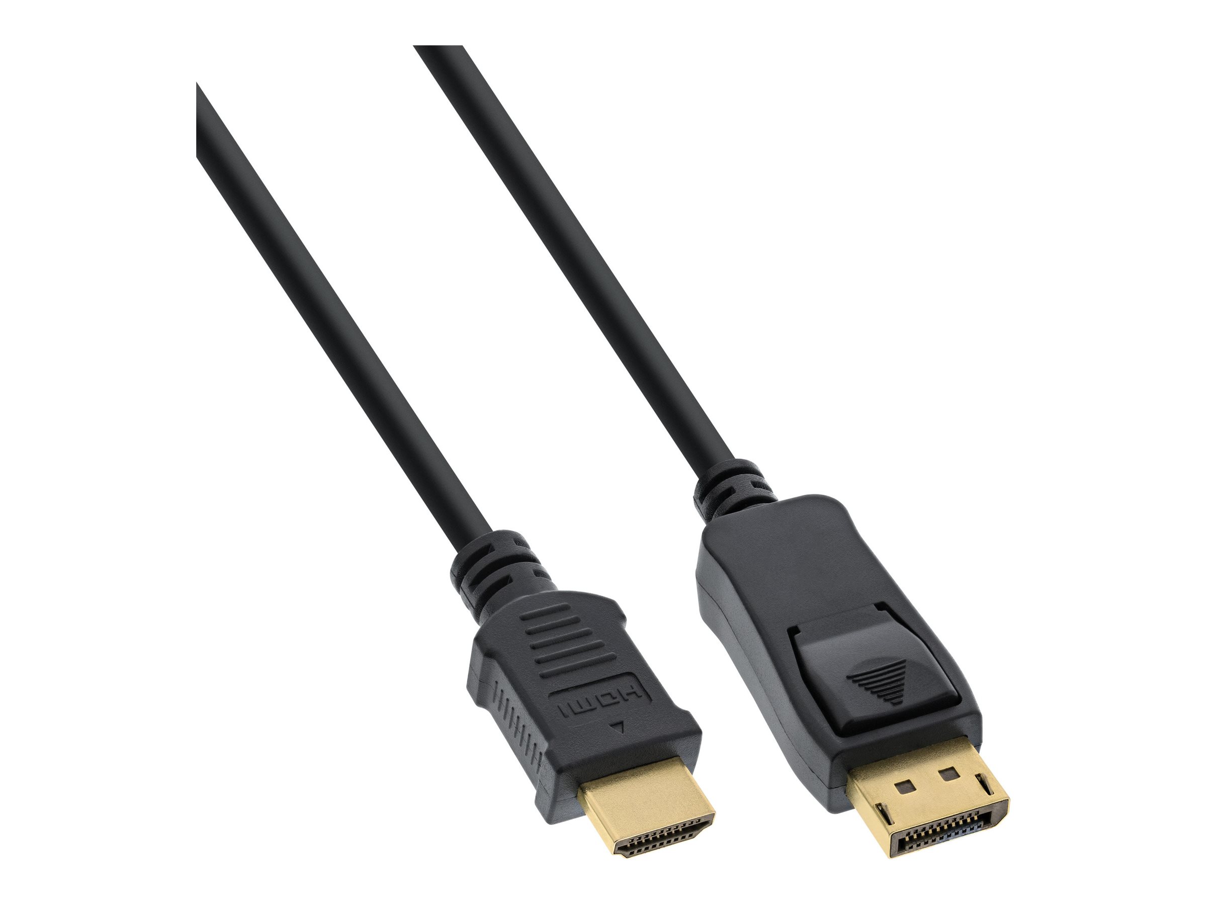 InLine 30er B-Pack DisplayPort / HDMI Konverter Kabel - schwarz - 2m - 2 m - Schwarz