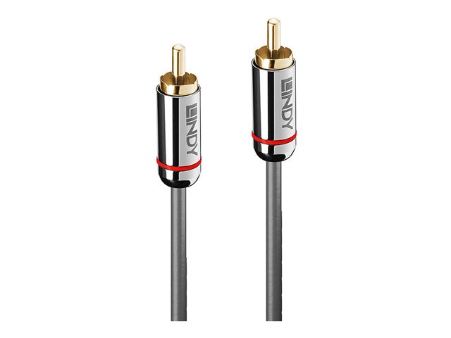 Lindy Cromo Line - Digitales Audio-Kabel (koaxial) - RCA männlich zu RCA männlich - 50 cm - Anthrazit - rund