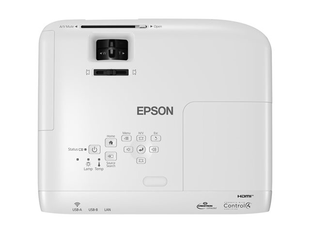 Epson EB-W49 - 3-LCD-Projektor - tragbar - LAN - weiß