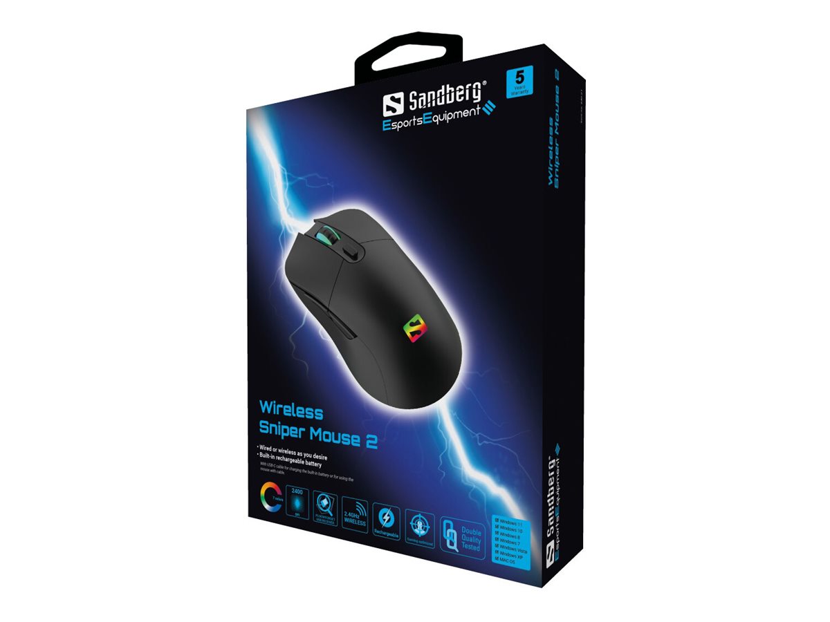 Sandberg Wireless Sniper Mouse 2 - Maus - 2.4 GHz
USB