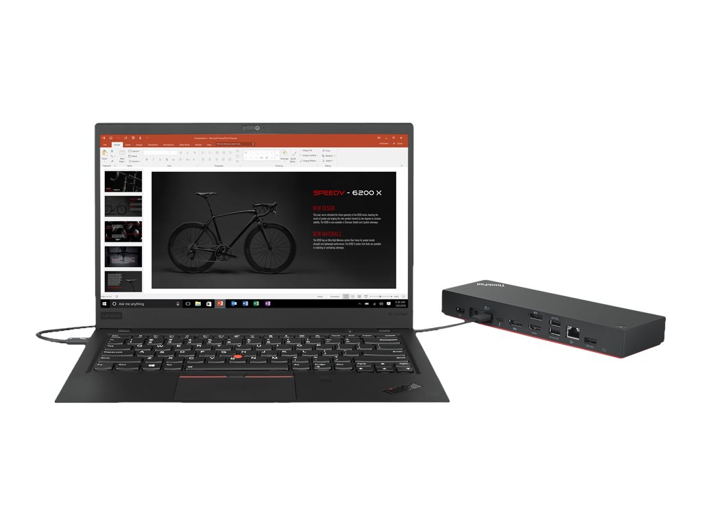 Lenovo ThinkPad Universal Thunderbolt 4 Smart Dock - Dockingstation - Thunderbolt 4 - HDMI
2 x DP
Thunderbolt - 1GbE