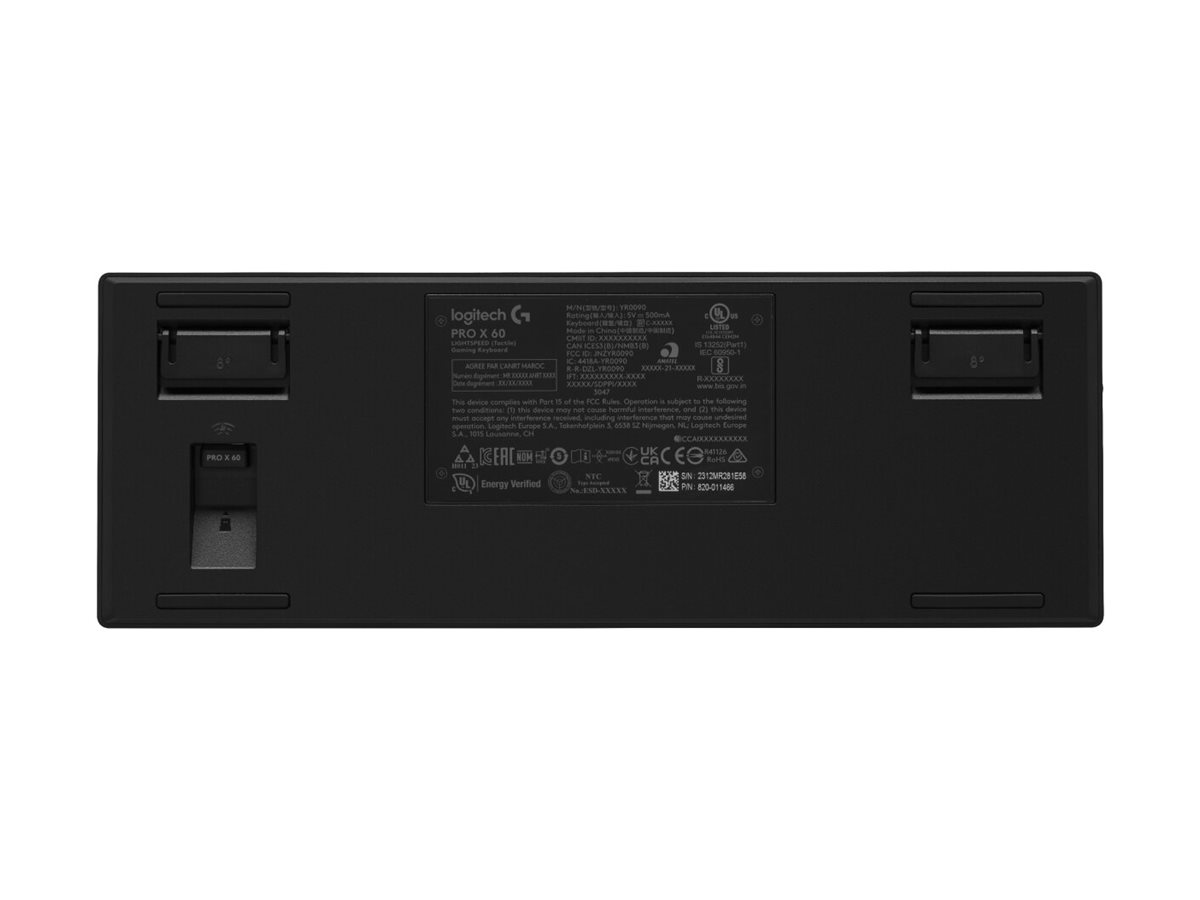 Logitech G PRO X 60 - Tastatur - Gaming - 60% TKL - QWERTY - US International - Schwarz Eingabegerät
