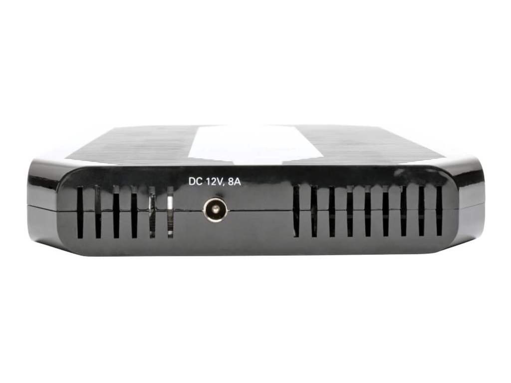 Tripp U280-010-ST-CEE 10-Port-USB-Ladestation mit einstellbarem Speicher - 12 V 8 A (96 W) USB-Ladegerät-Ausgang - Schuko-Netzkabel - Jede Marke - USB - Schwarz - Digital/Daten - 4-polig