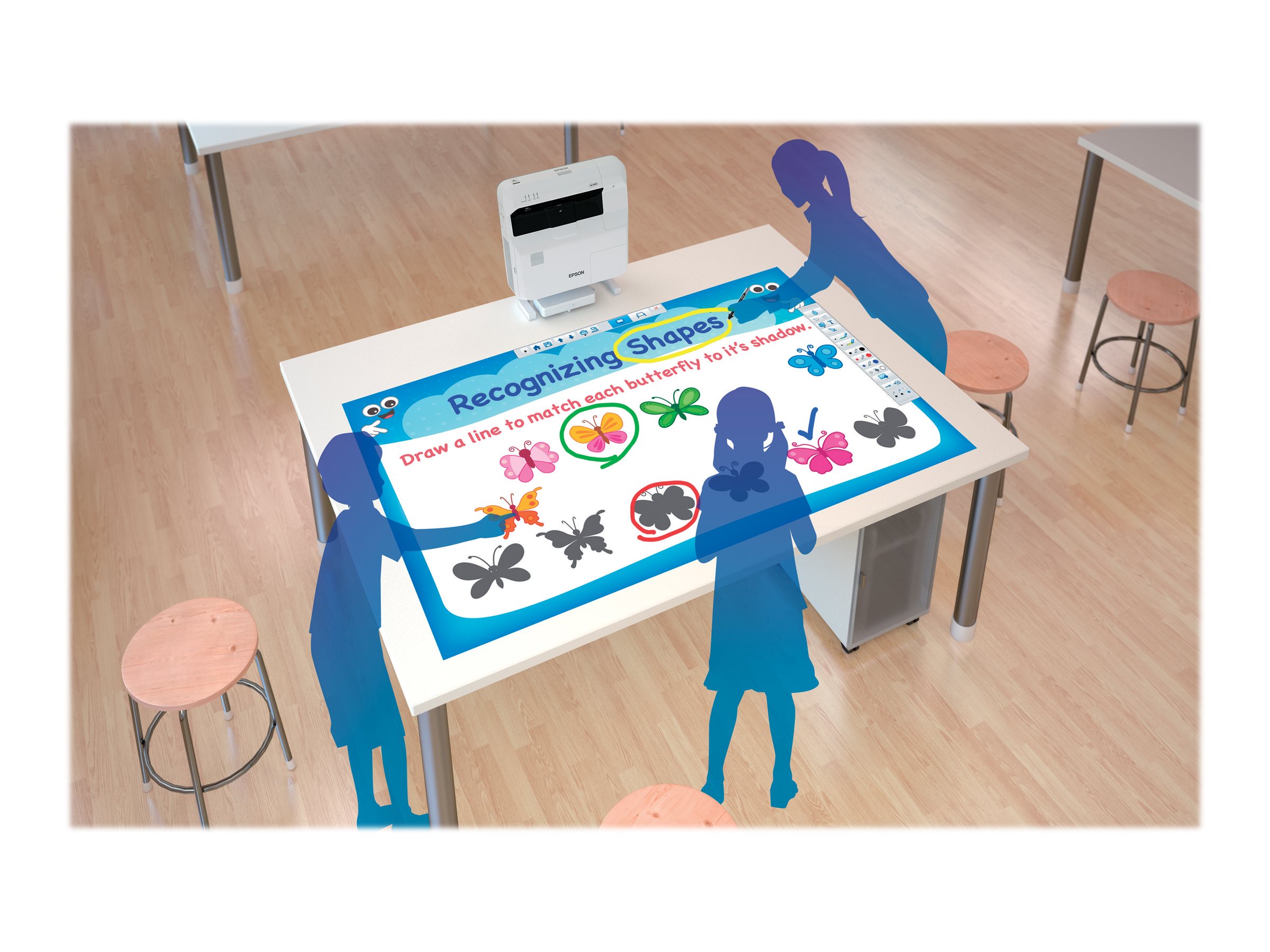 Epson EB-695Wi - 3-LCD-Projektor - LAN - Grau
weiß