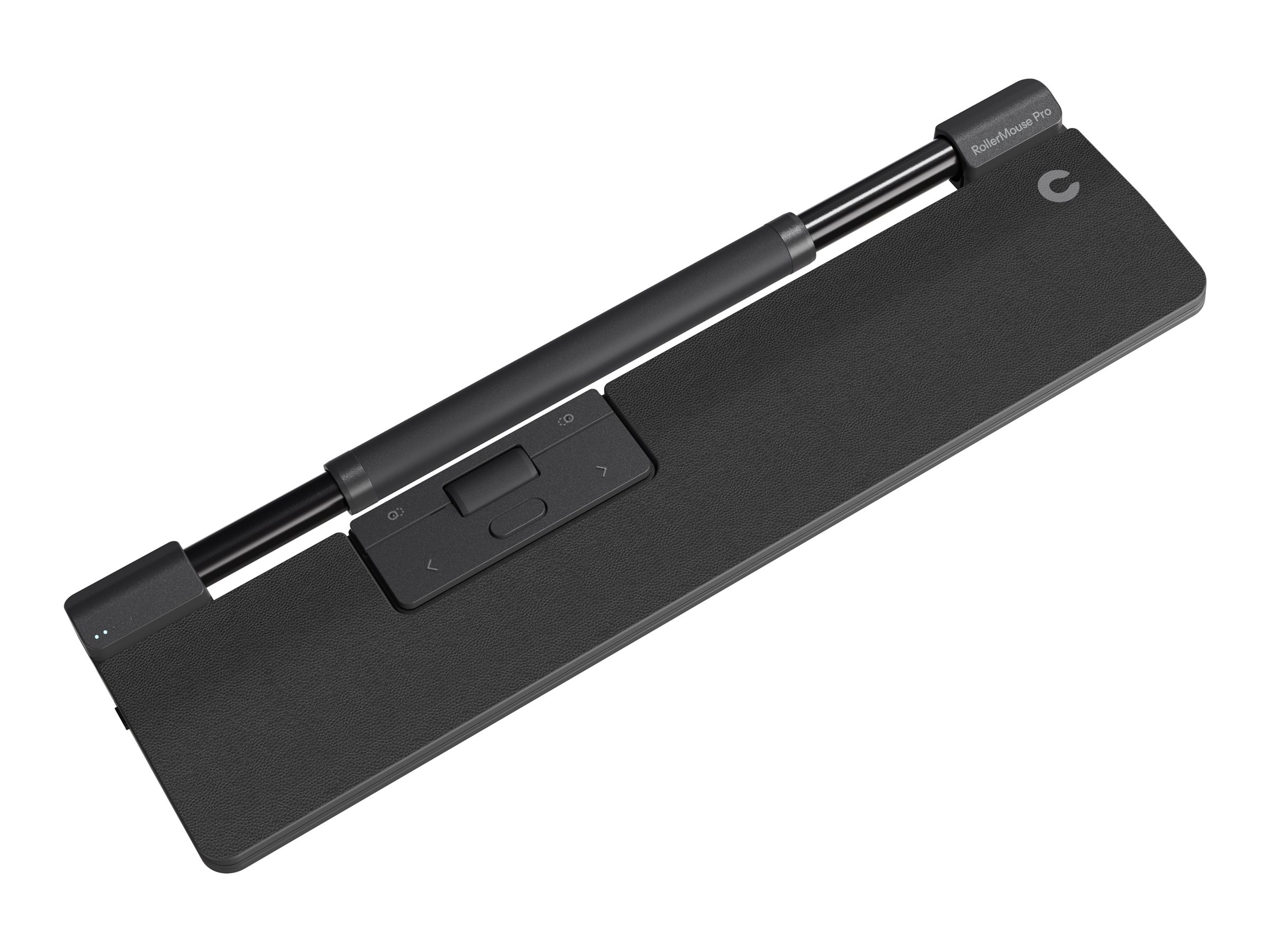 Contour RollerMouse Pro - zentrale Maus - mit schmaler Armauflage und veganem Leder