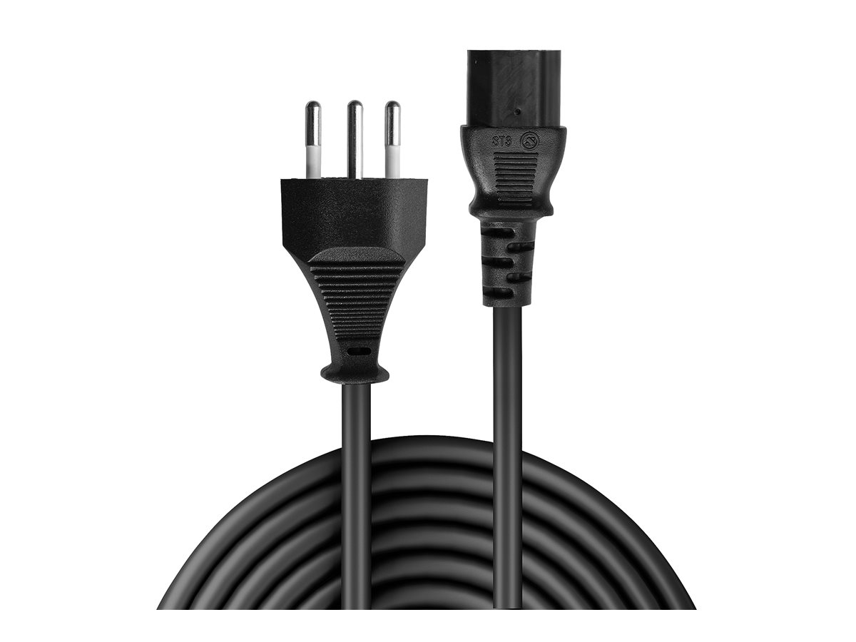 Lindy - Stromkabel - Schweiz, 3-polig (M) zu power IEC 60320 C13 - 5 m - Schweiz