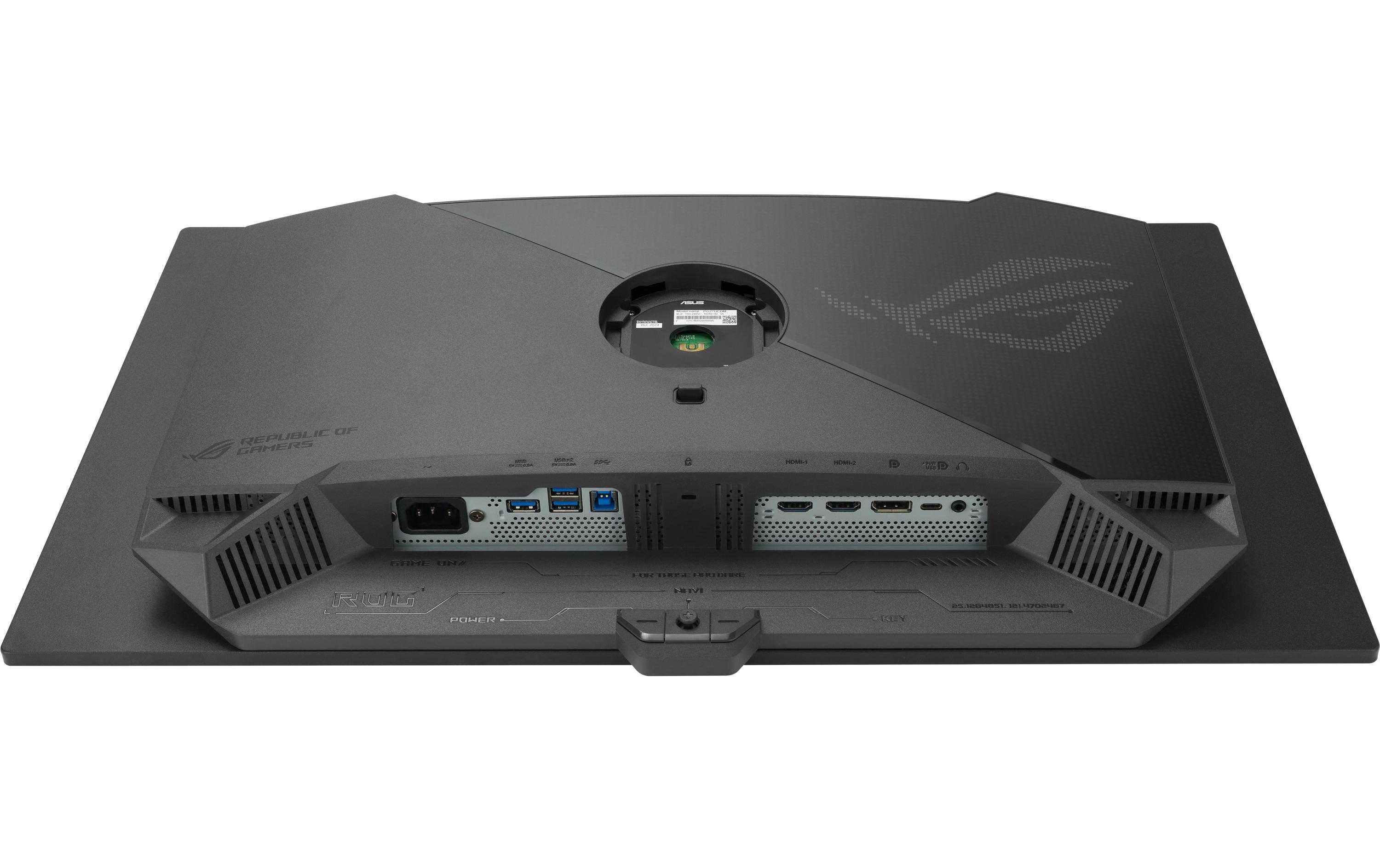 ASUS ROG Swift OLED PG27UCDM - OLED-Monitor - Gaming - 68.6 cm (27") (26.5" sichtbar) - 3840 x 2160 4K @ 240 Hz - 1000 cd/m² - 1500000:1 - DisplayHDR 400 True Black - 0.03 ms - 2xHDMI, DisplayPort, USB-C - Schwarz