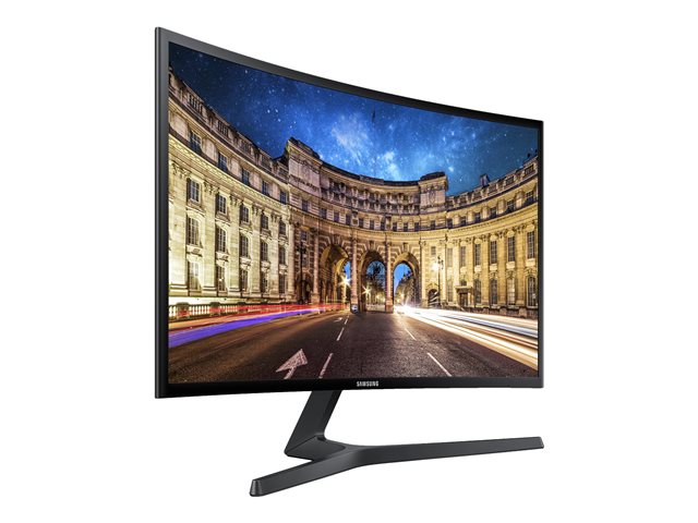 Samsung C24F396FHR - LED-Monitor - gebogen - 59 cm (24") (23.5" sichtbar) - 1920 x 1080 Full HD (1080p) @ 60 Hz - VA - 250 cd/m² - 3000:1 - 4 ms - HDMI, VGA - Shiny Black