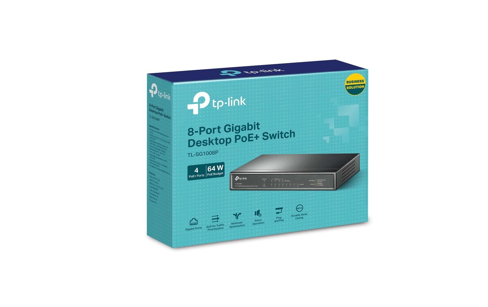 TP-Link PoE+ Switch TL-SG1008P 8 Port