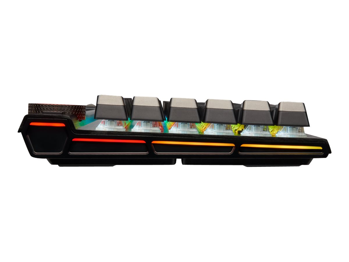 CORSAIR Gaming K100 RGB - Tastatur - Deutsch - Aluminium schwarz eloxiert (gebürstet) Eingabegerät
