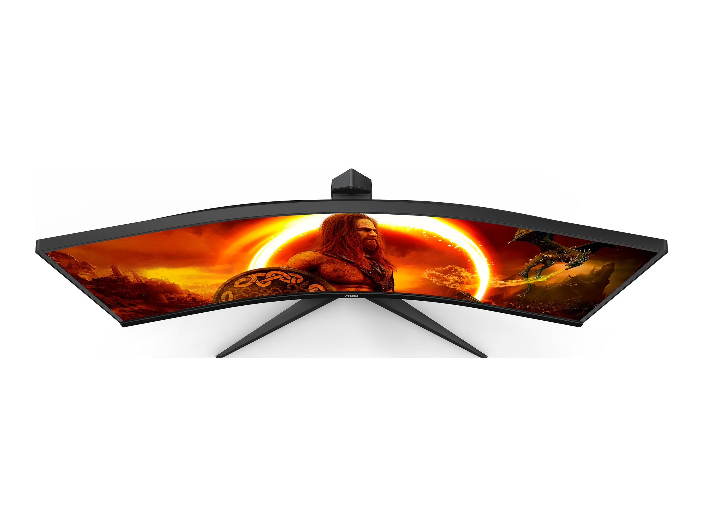AOC Gaming CU34G2XE/BK - LED-Monitor - Gaming - gebogen - 86.4 cm (34") - 3440 x 1440 WQHD @ 144 Hz - VA - 4000:1 - HDR10 - 1 ms - HDMI, DisplayPort - Schwarz, Rot