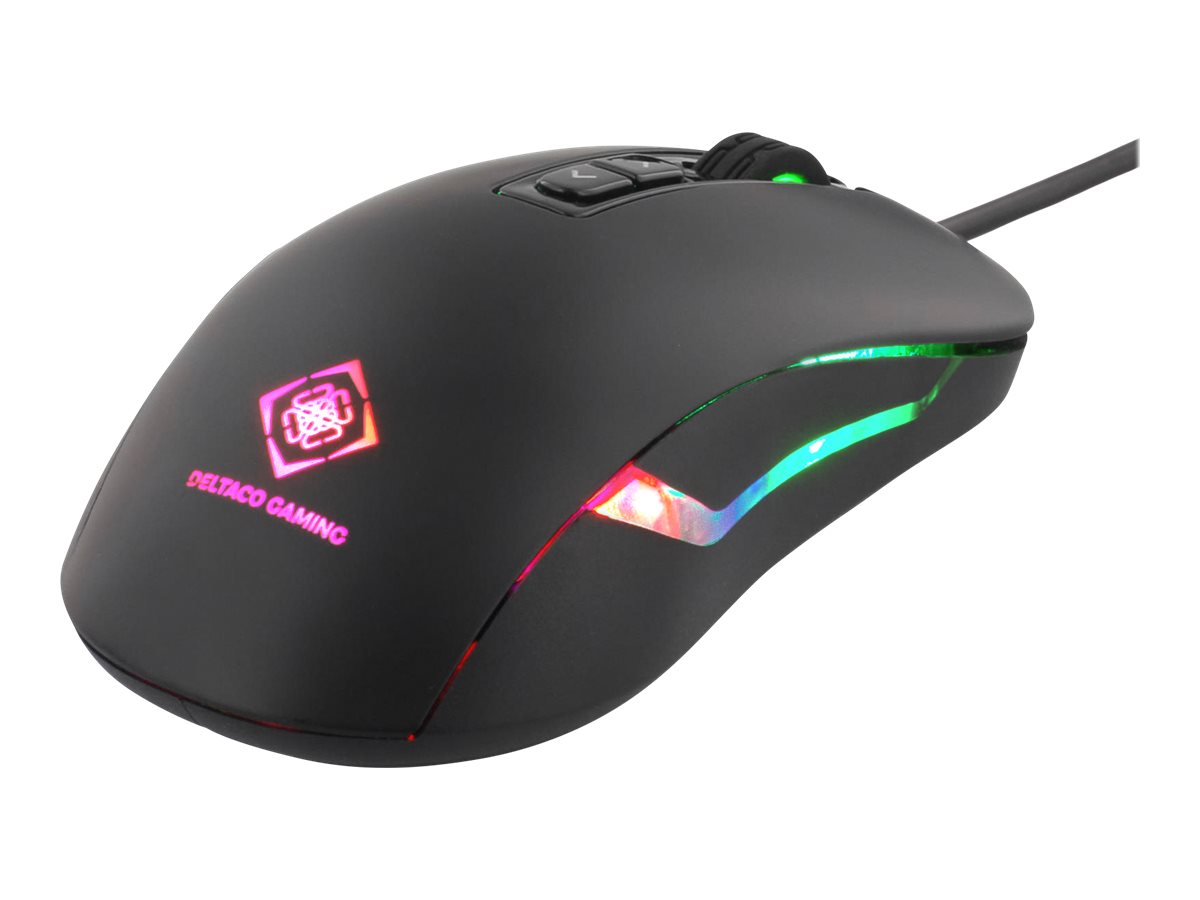 DELTACO GAMING - Maus - USB - Schwarz