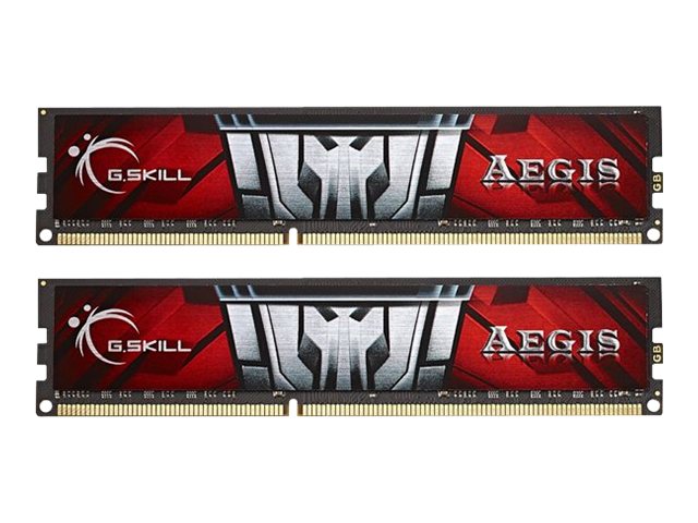 G.Skill AEGIS F3-1600C11D-16GIS - DDR3 - Kit - 16 GB: 2 x 8 GB - DIMM 240-PIN - 1600 MHz / PC3-12800 - ungepuffert