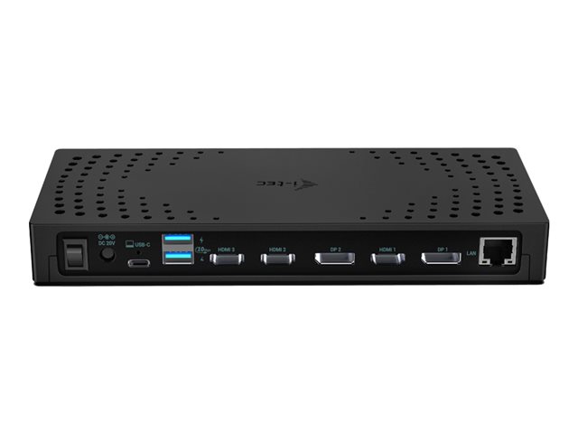 i-Tec - Dockingstation - USB-C / USB4 / USB 3.0 Thunderbolt 3 / Thunderbolt 4 - 2 x DP
3 x HDMI - 1GbE
