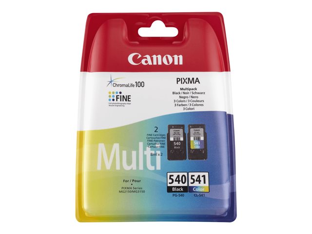 Canon PG-540 / CL-541 Multipack - 2er-Pack - Schwarz
Farbe (Cyan
Magenta
Gelb) - original - Tintenpatrone