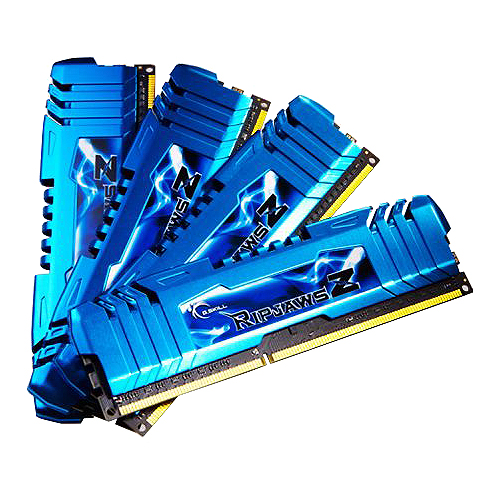 G.Skill Ripjaws Z Series F3-2400C11Q-32GZM - DDR3 - Kit - 32 GB: 4 x 8 GB - DIMM 240-PIN - 2400 MHz / PC3-19200 - ungepuffert