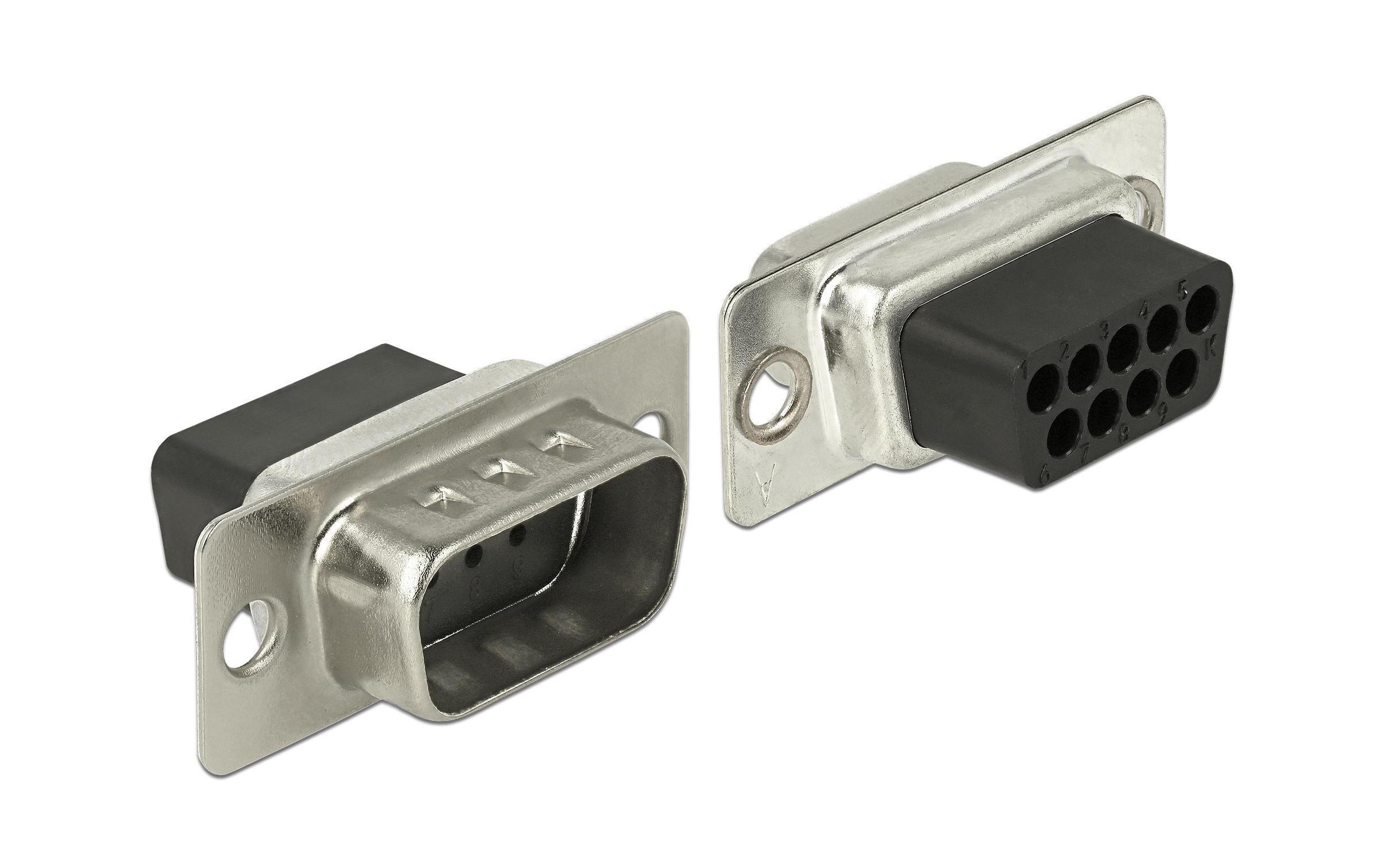 Delock Adapter RJ-45 - RS-232 DB9 (f-m) schwarz