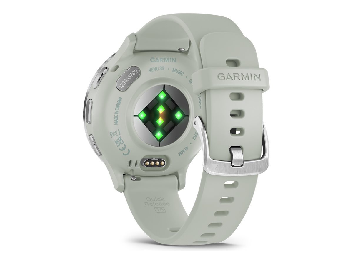 Garmin Venu 3S - Sage Gray - intelligente Uhr mit Band - 8 GB