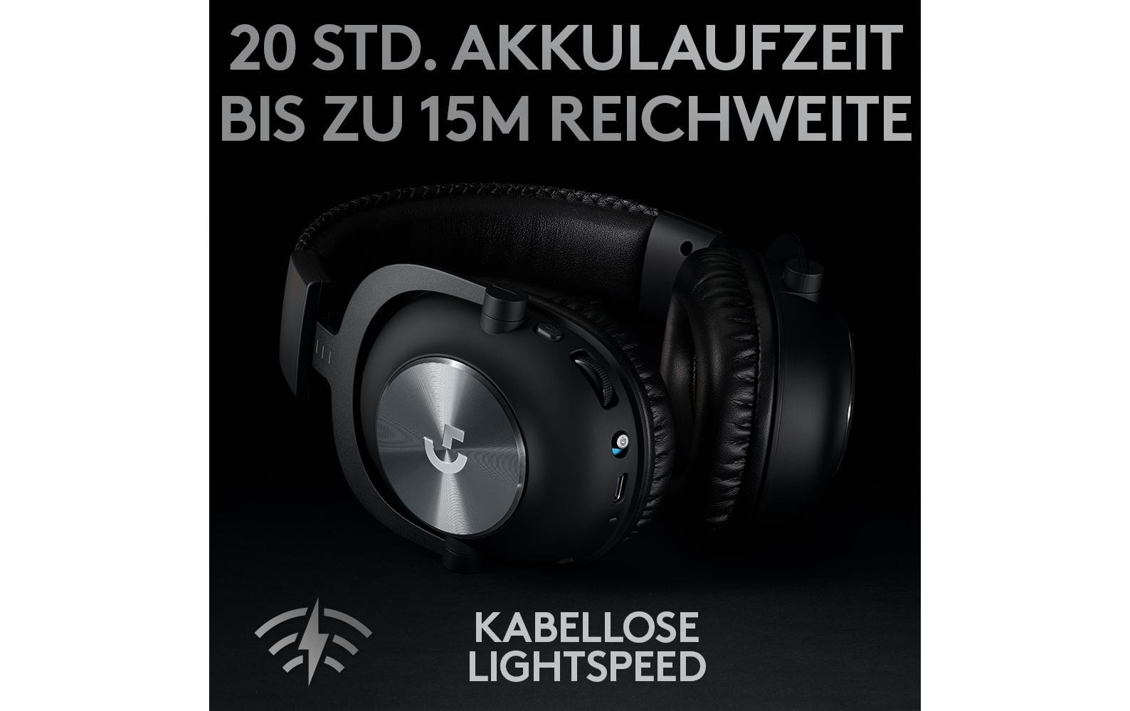 Logitech G Pro X - Headset - ohrumschließend - LIGHTSPEED - kabellos - Geräuschisolierung