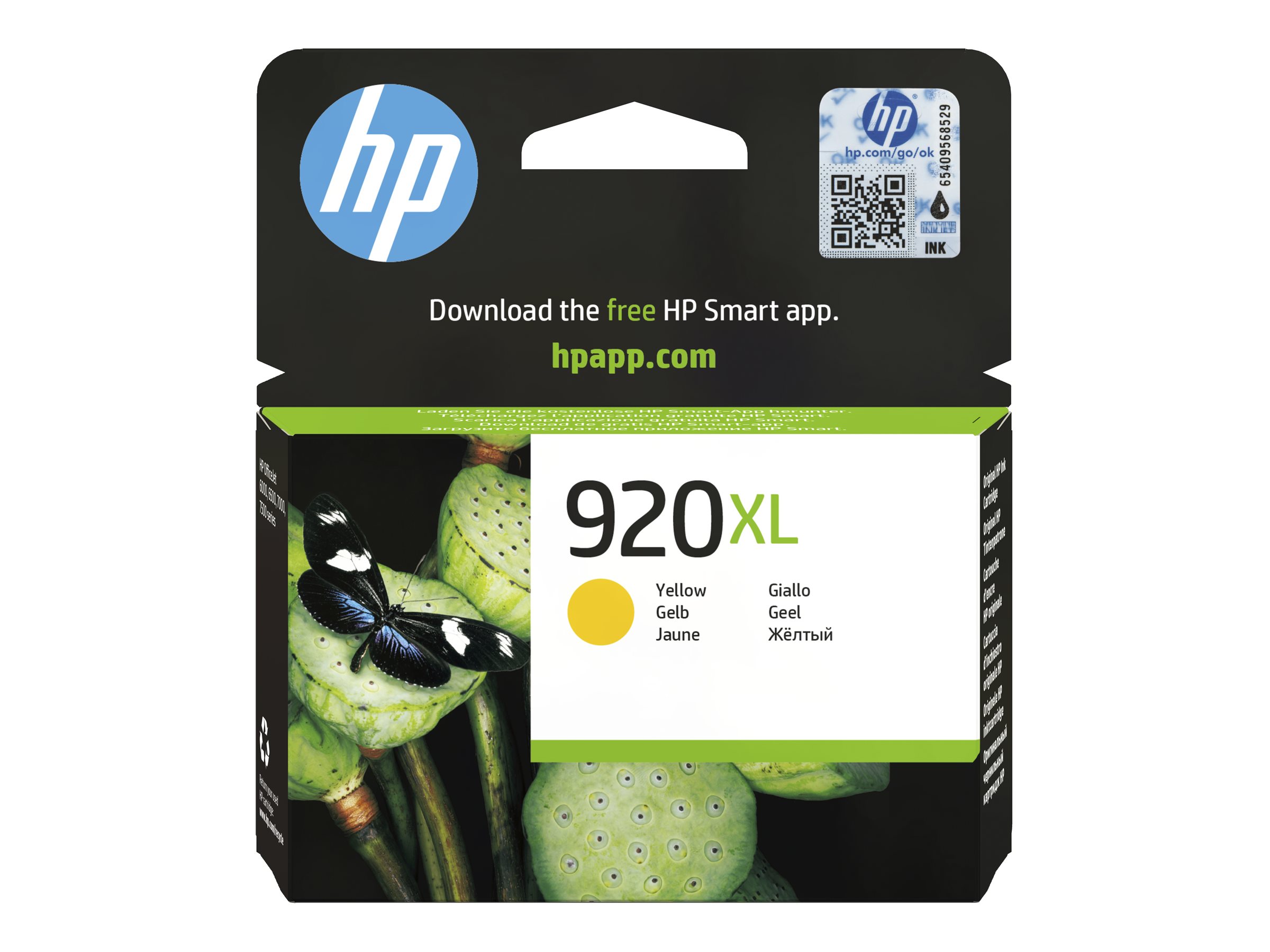 HP 920XL - Hohe Ergiebigkeit - Gelb - original - Tintenpatrone