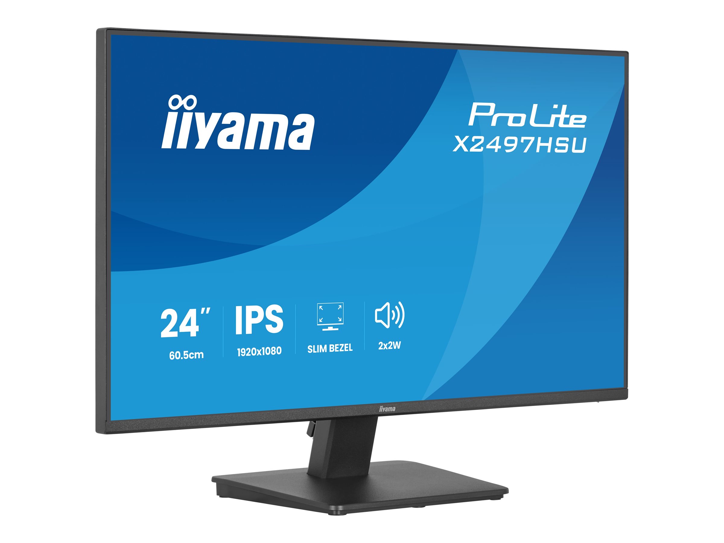 Iiyama X2497HSU-B1 4 24" LCD Full HD IPS Black - Flachbildschirm (TFT/LCD) - 60,5 cm - 1 ms - 1.500:1 - 350 cd/m² - IPS - DisplayPort - HDMI - USB Typ C