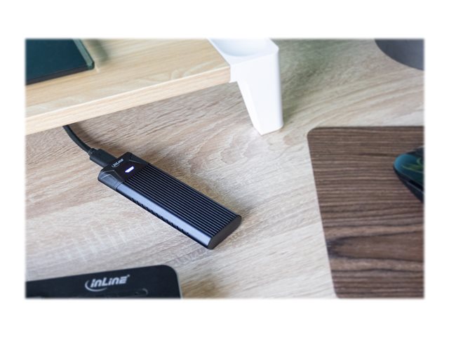 InLine - Speichergehäuse - M.2 Card (PCIe NVMe & SATA) - USB 3.2 (Gen 2)